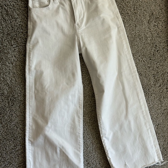Mavi Bodrum White Wide Leg Crop Jeans - Size 25 - Picture 5 of 11
